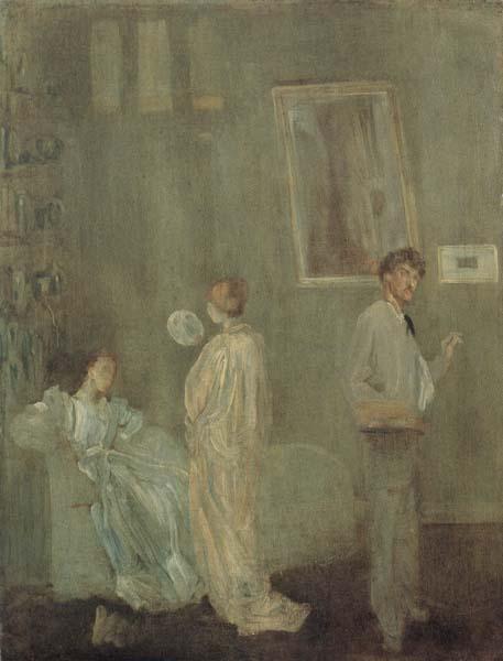 James Abbot McNeill Whistler The Artist s Studio oil painting picture